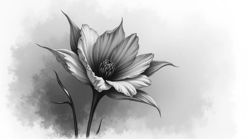 Charcoal drawing showing tonal studies and blending techniques